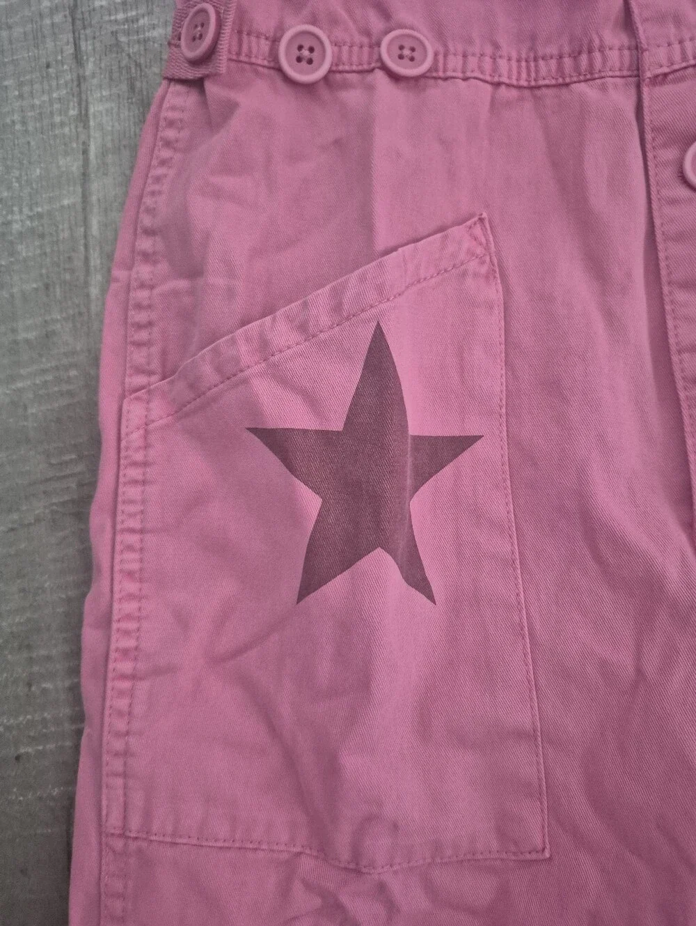 Pistola Grover Star Print Field Jumpsuit Pink Relaxed Fit XXL NWT - Picture 5 of 8